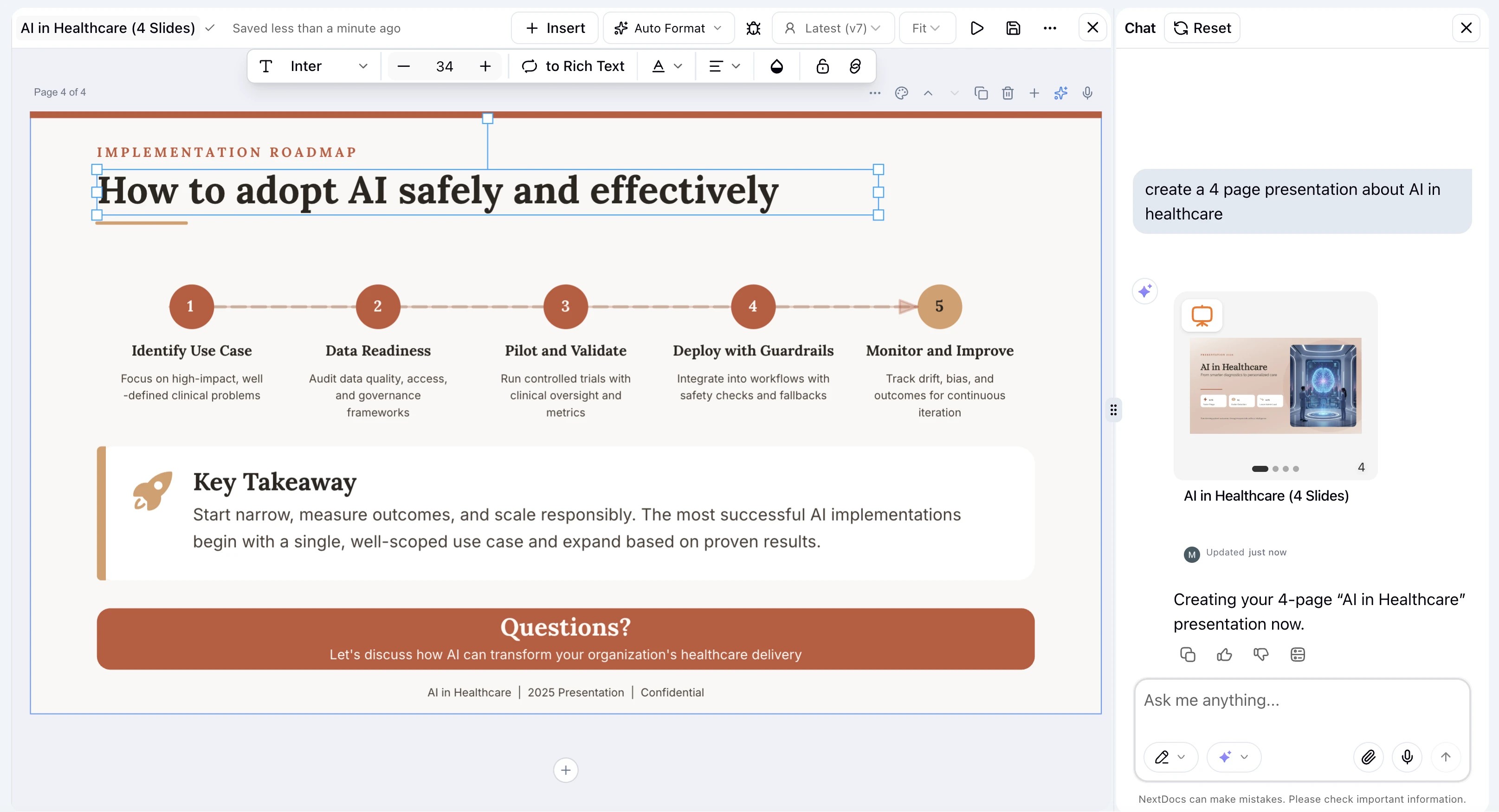 AI Native Document Editor for Docs and Slides - NextDocs